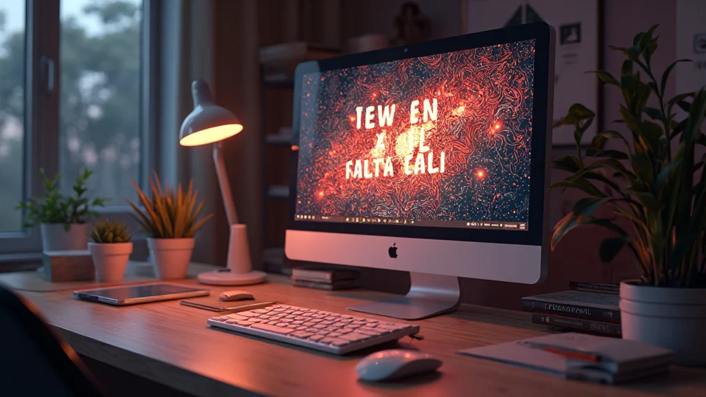 Rendering 3D di testo animato creato in Blender con effetti di luce realistica