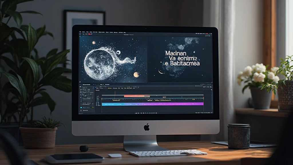Interfaccia di After Effects con timeline e animazioni di testo in corso
